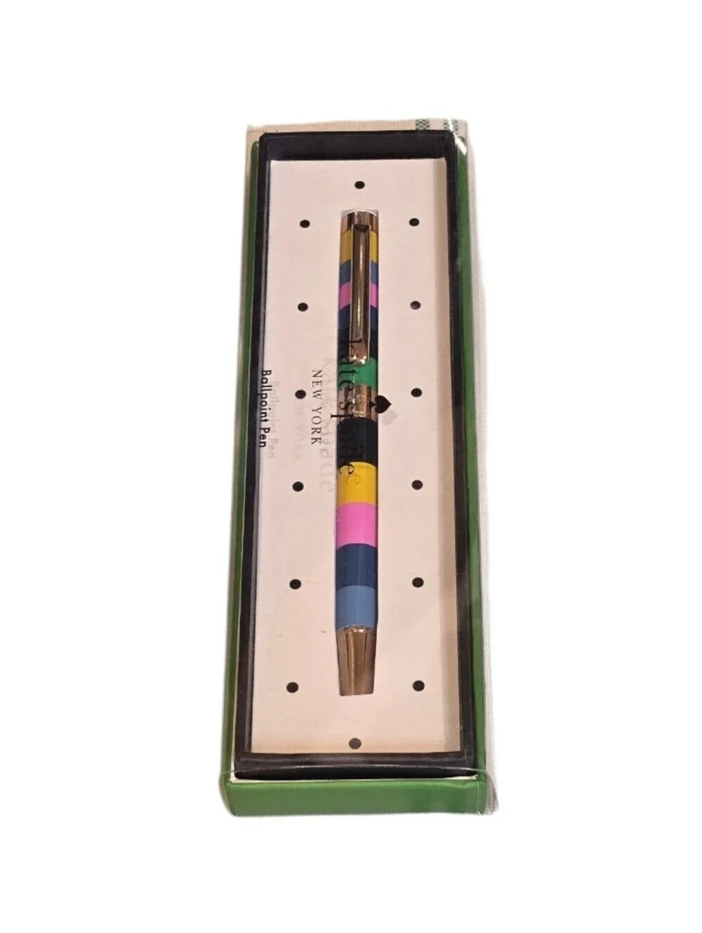 Kate Spade Journal Notebook Ballpoint Ink Pen Headband 3 Piece Bundle